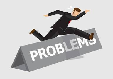 illustrations, cliparts, dessins animés et icônes de homme d’affaires surmontant l’illustration de vecteur de dessin animé d’obstacle de problème - rester flexible et ouvert