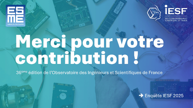 Merci pour votre participation à l'Enquête 2025 d'IESF !