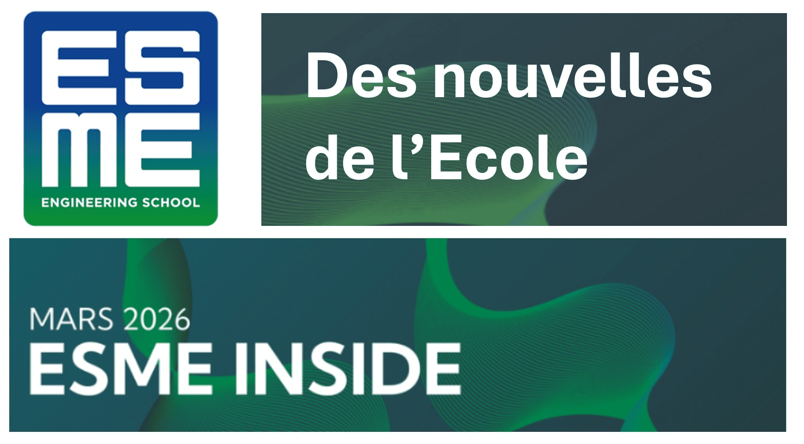 ESME INSIDE : Newsletter de l'ESME (mars)