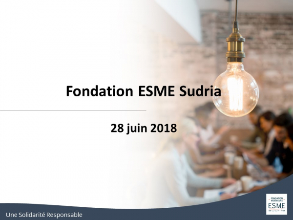 (NEWS) "Une Fondation pas comme les autres", la Fondation ESME Sudria