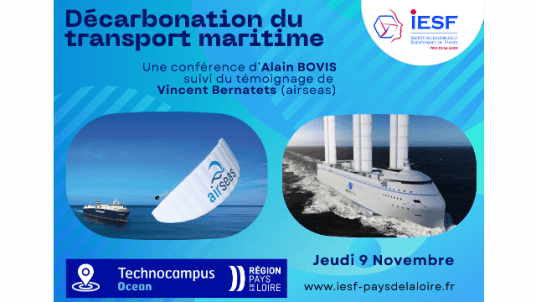 Conférence sur  La décarbonation du transport maritime.